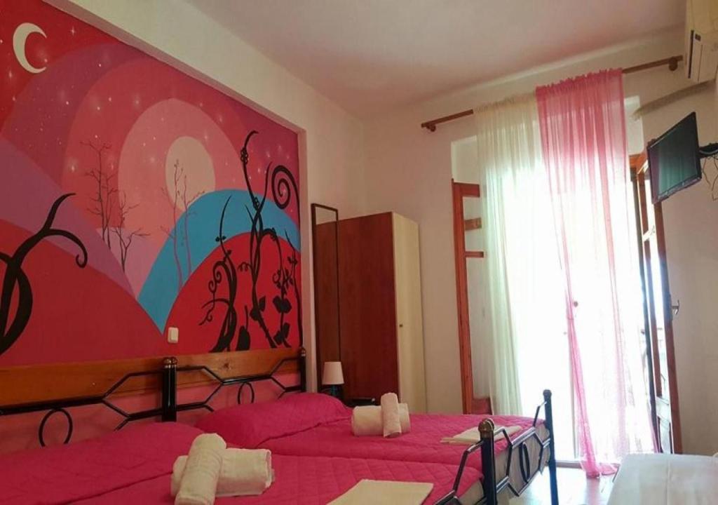 Postel nebo postele na pokoji v ubytování Gallery