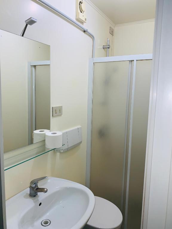 Koupelna v ubytování Nuova Locanda Belvedere