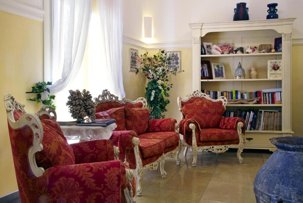 Posezení v ubytování Albergo Egadi