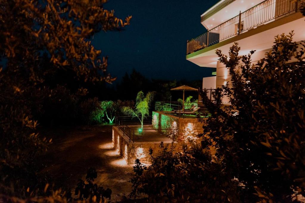 A garden outside STORK Design Suites