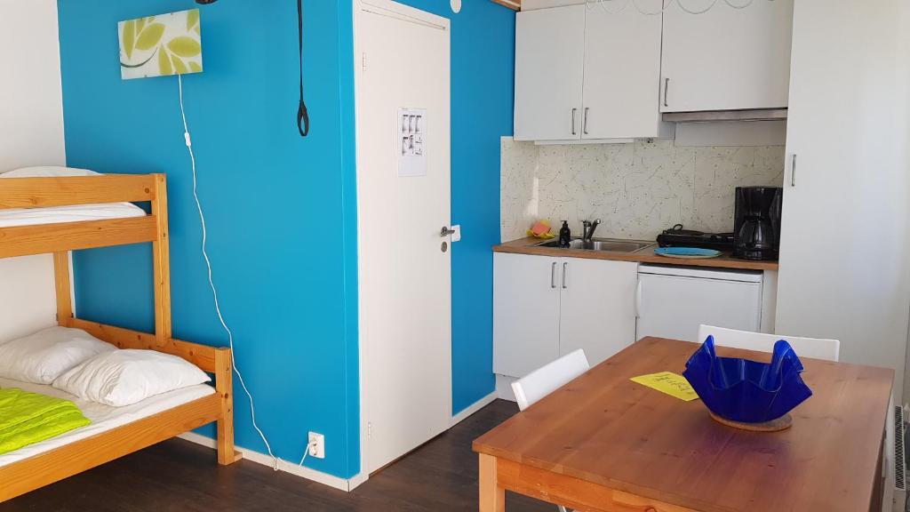 Postel nebo postele na pokoji v ubytování Lygnareds Camping