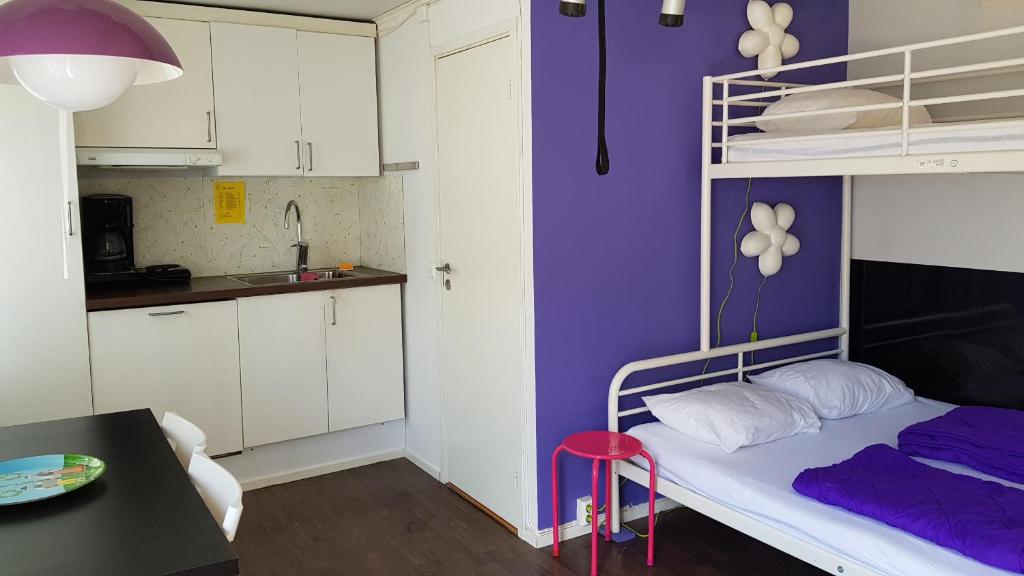 Postel nebo postele na pokoji v ubytování Lygnareds Camping