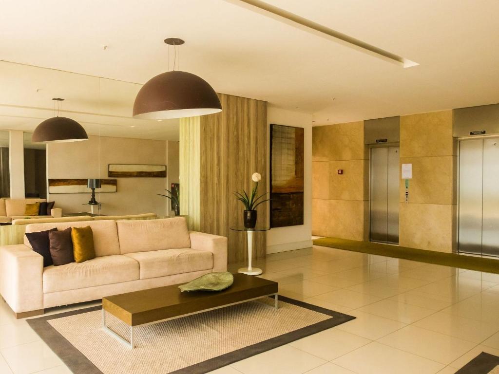  Lindo flat com 2 quartos vista total mar