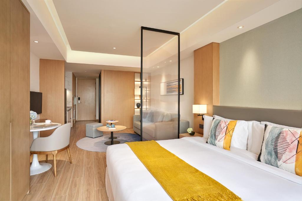 Shama Serviced Apartments Zijingang Hangzhou - Zijingang Campus Zhejiang University, Subway Line2&5 Sanba Station - Deluxe King Studio