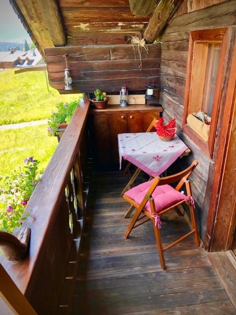 A balcony or terrace at Chalet Sappada