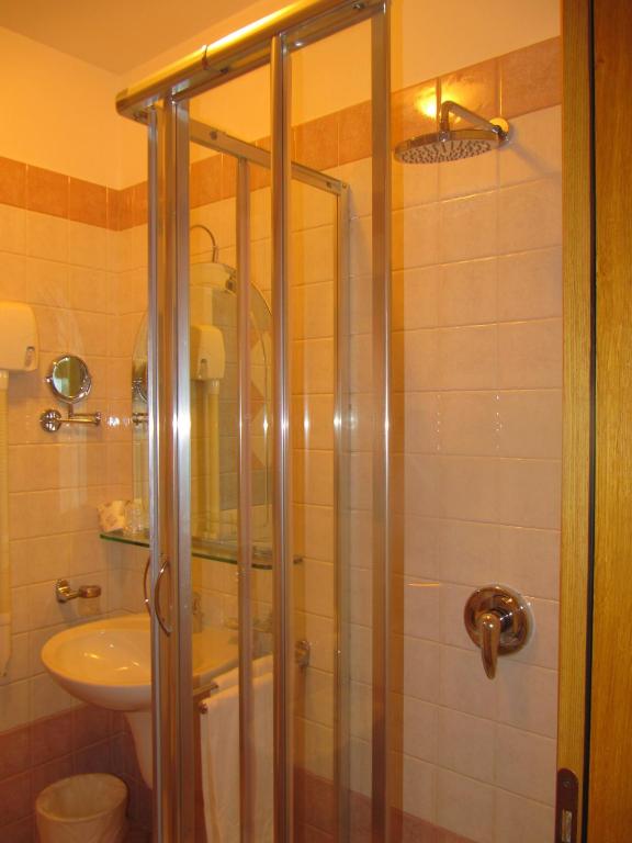 Koupelna v ubytování Hotel Martino
