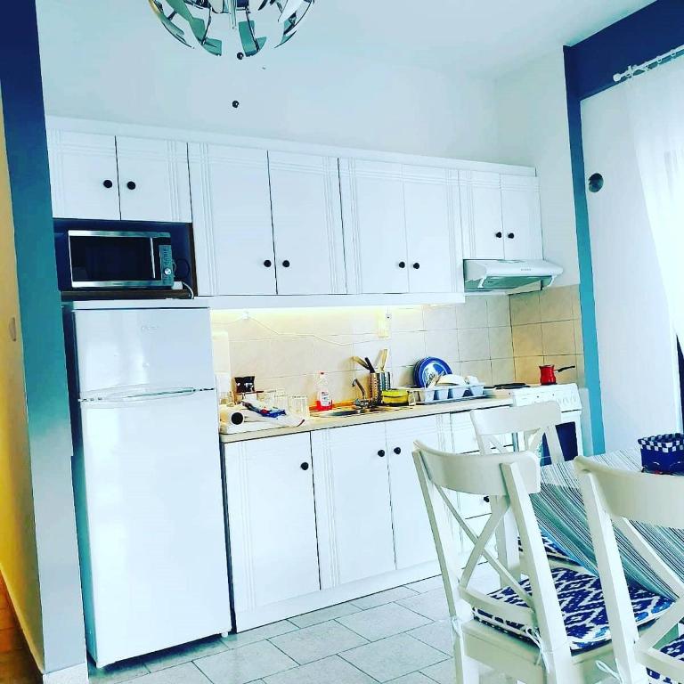 Kuchnia lub aneks kuchenny w obiekcie Lucas Lux Flogita apartment