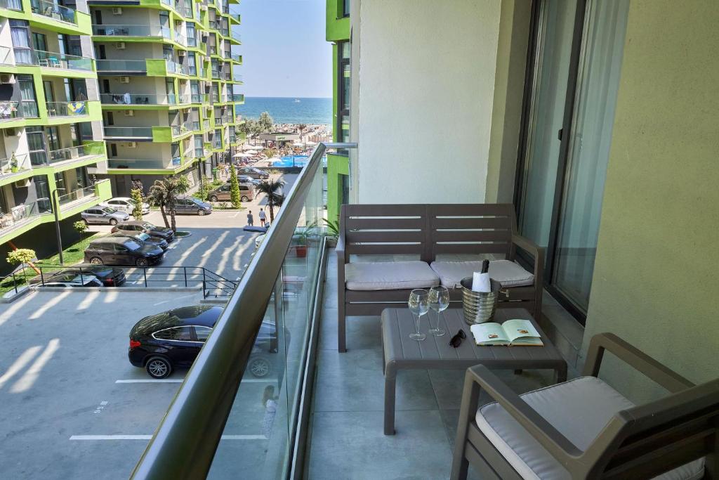 En generel havudsigt eller havudsigten taget fra lejligheden