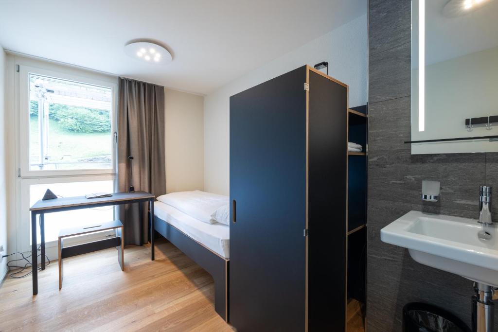 Kuchyň nebo kuchyňský kout v ubytování B&B Hotel Mattli Übernachtung Frühstück