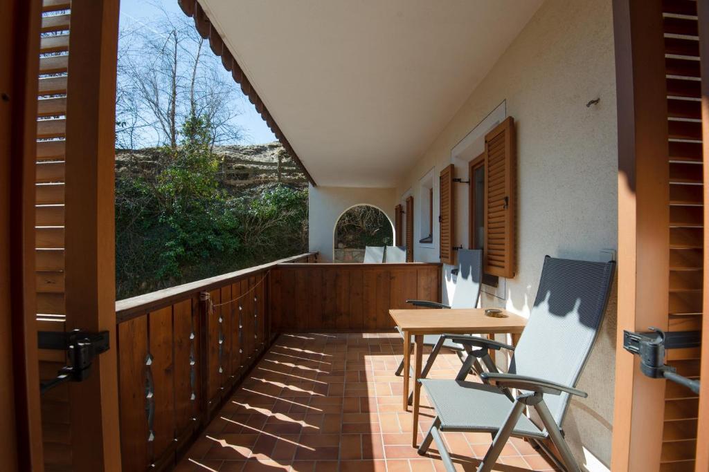 Balkón alebo terasa v ubytovaní Apartment 4 - Zur Sonne
