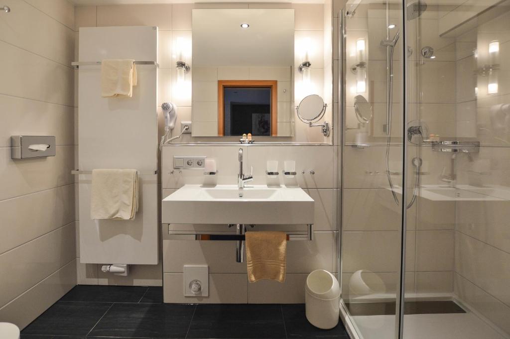 Koupelna v ubytování Hotel Boehler