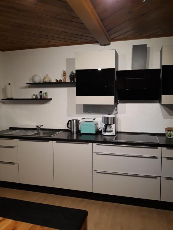 Kuchyň nebo kuchyňský kout v ubytování Haus Wassermann