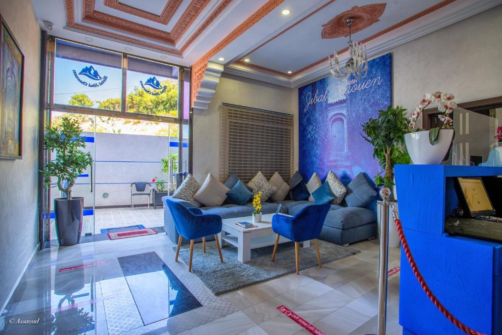 Istumisnurk majutusasutuses Hotel Jibal Chaouen