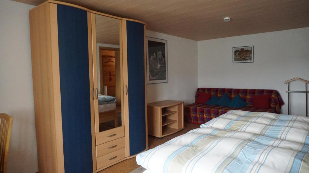 Postel nebo postele na pokoji v ubytování Ferienwohnung Köck