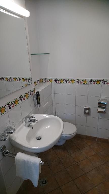 Koupelna v ubytování Hotel Henry