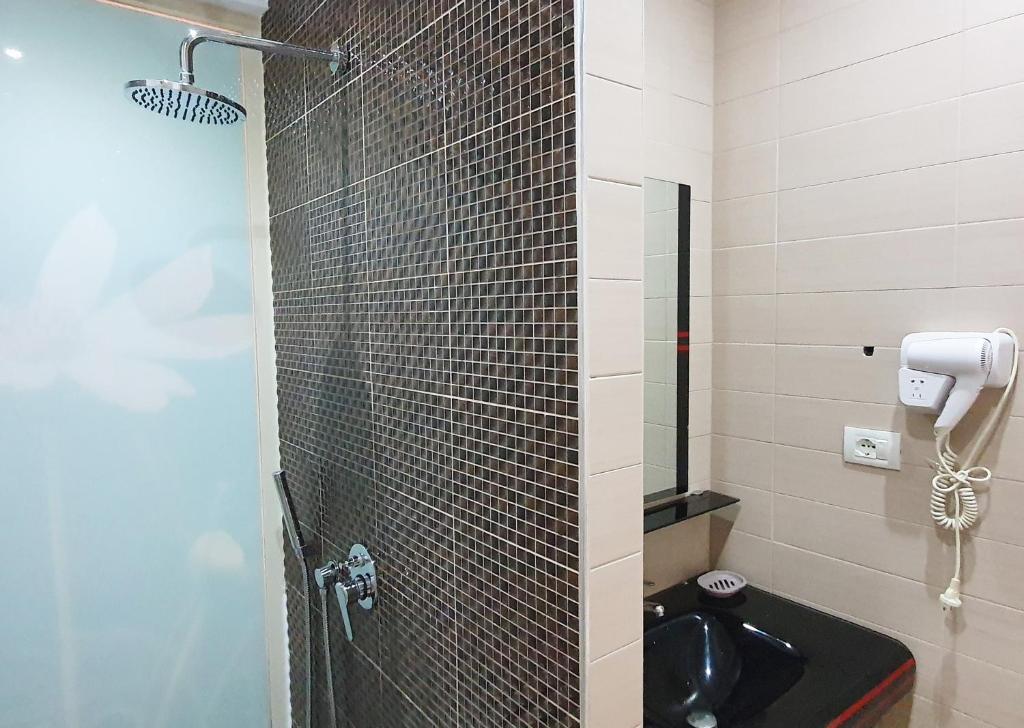 A bathroom at Hotel Kamomil