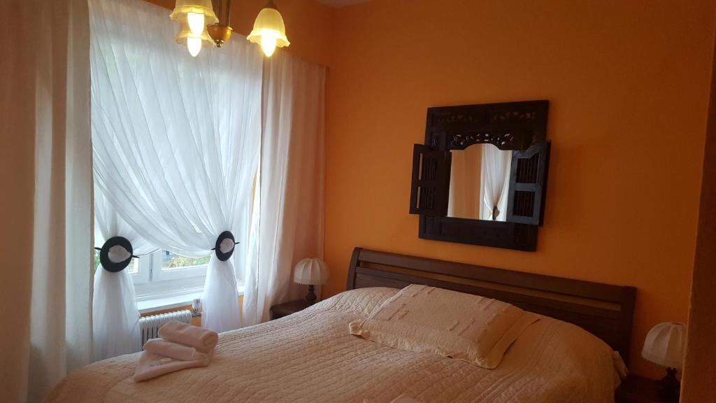 Postel nebo postele na pokoji v ubytování Hotel König Stefan