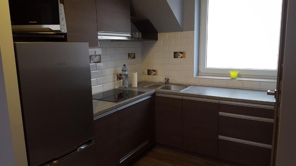 Kuchyňa alebo kuchynka v ubytovaní Apartament Unii Europejskiej