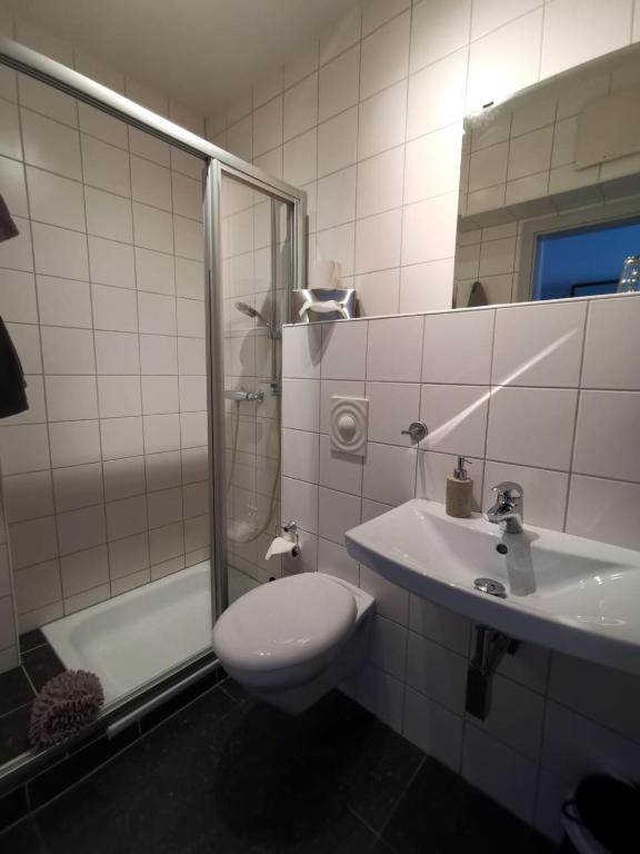 Koupelna v ubytování Hotel Come In