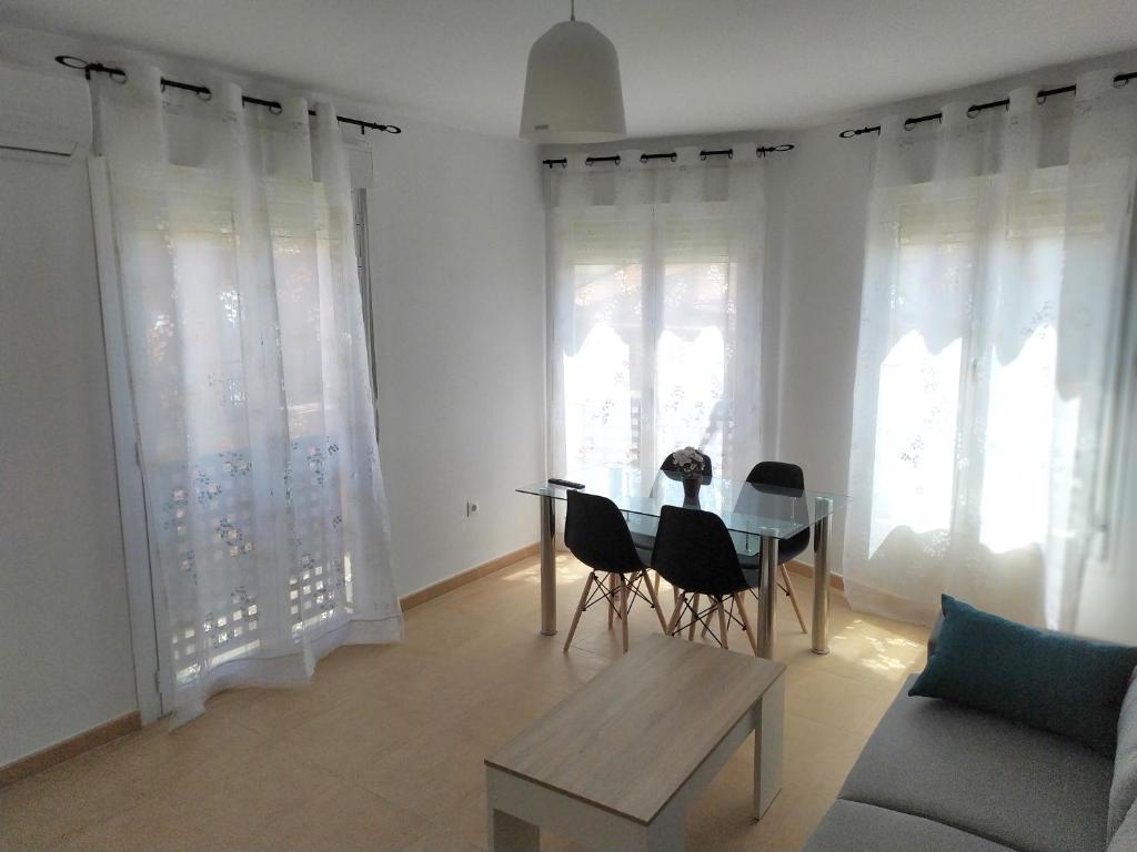 Posezení v ubytování Apartamentos "EL BARCO"