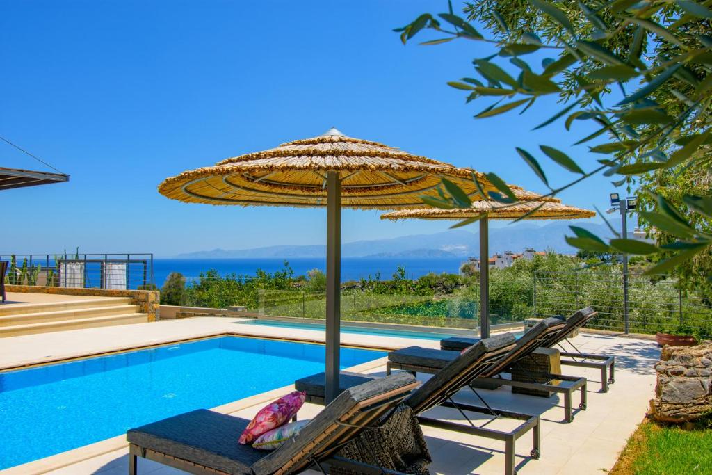 Bazén v ubytování Anemos Elounda Villas nebo v jeho okolí