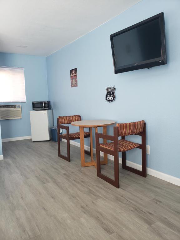 Kuchyň nebo kuchyňský kout v ubytování Deluxe Inn