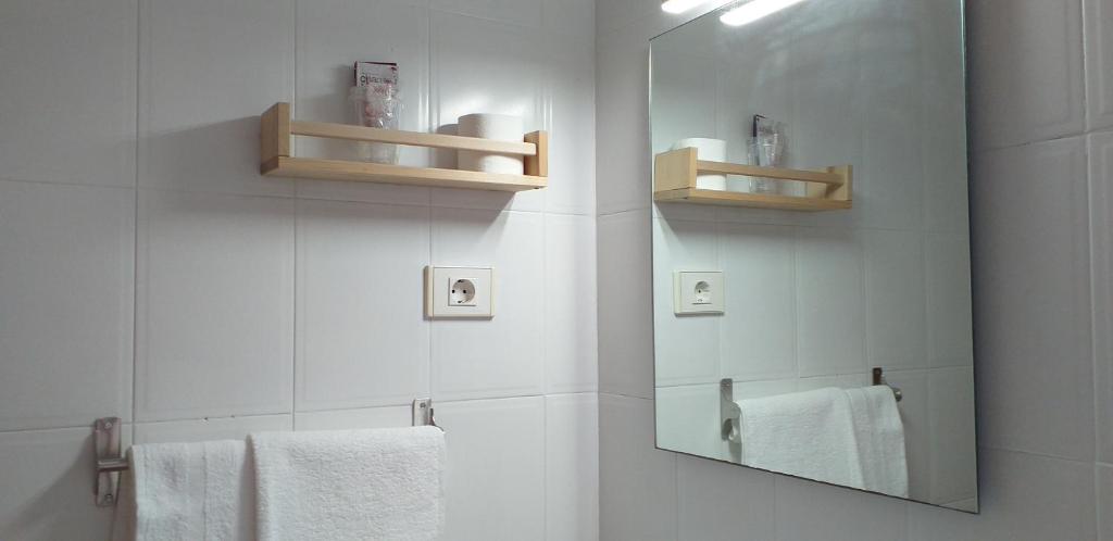Koupelna v ubytování Hostal Meson de Paco