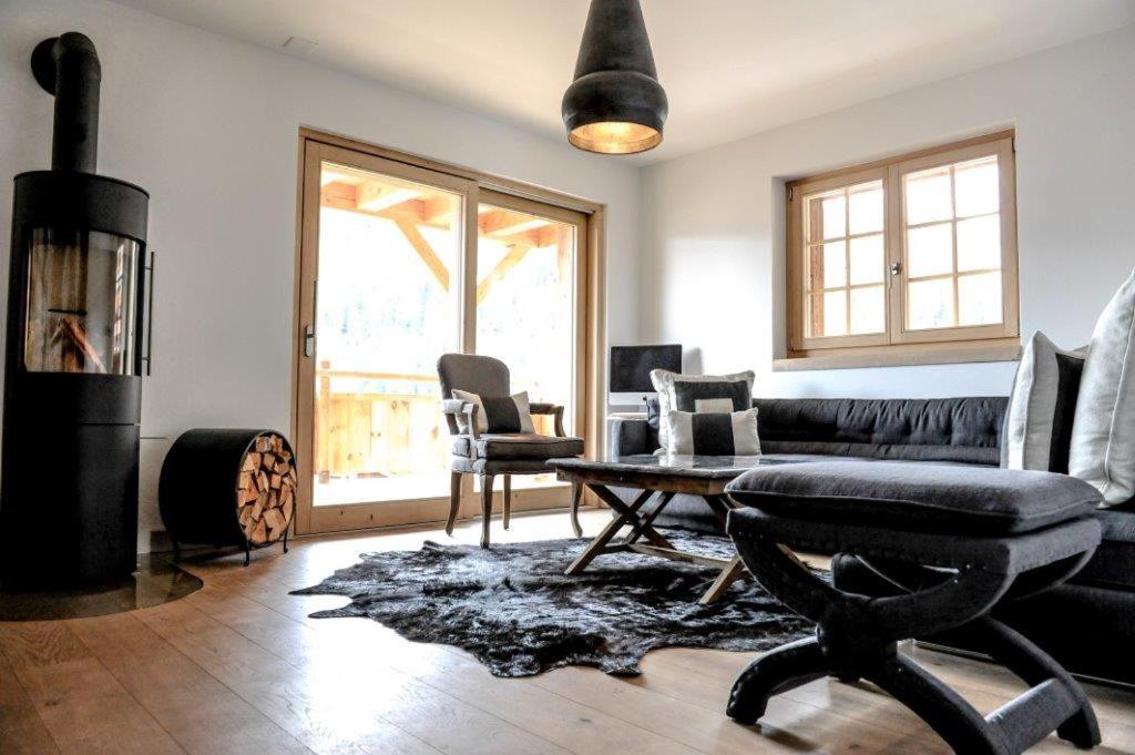Posezení v ubytování Luxury Grimentz Apartment