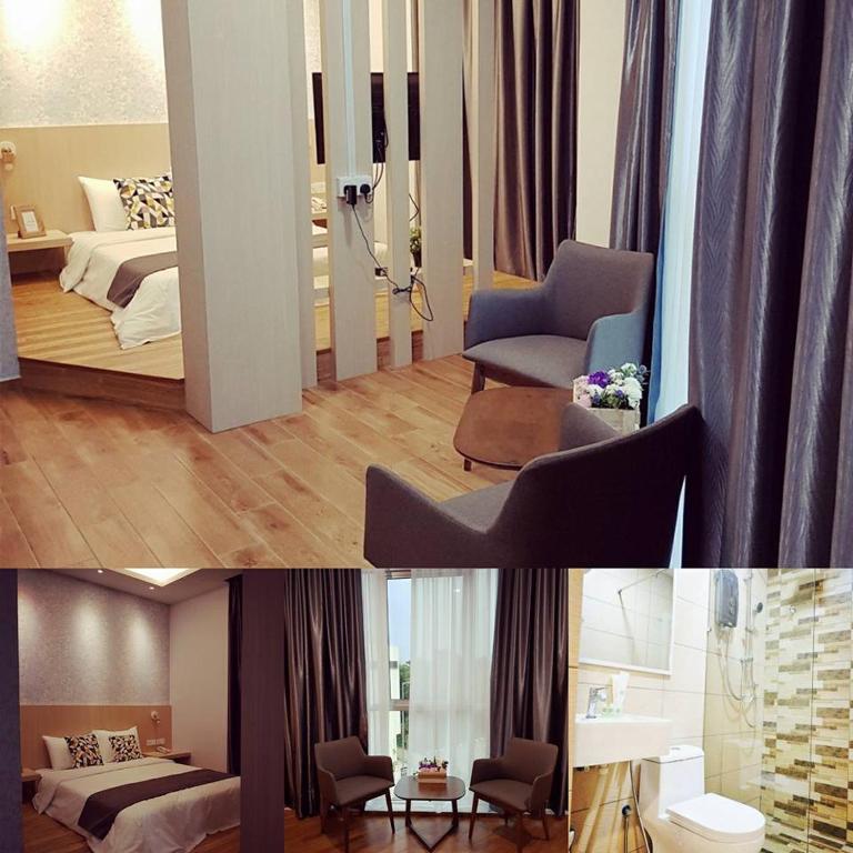 Postel nebo postele na pokoji v ubytování The Tree Hotel