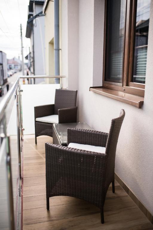 Balkón alebo terasa v ubytovaní Apartamenty Królewskie