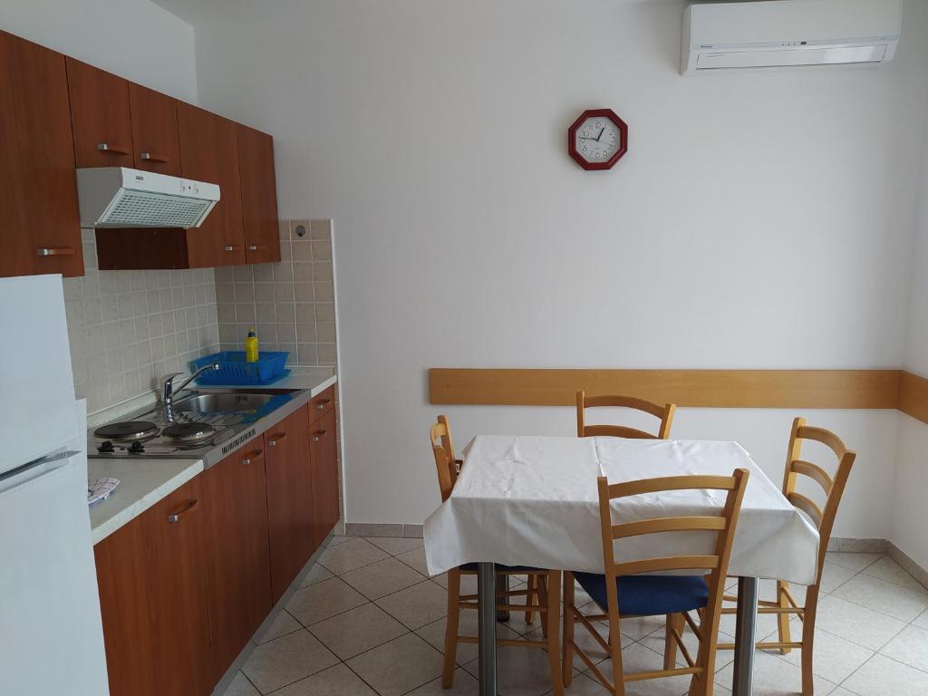 Kuchyň nebo kuchyňský kout v ubytování Apartmani Kolenko Rovinj