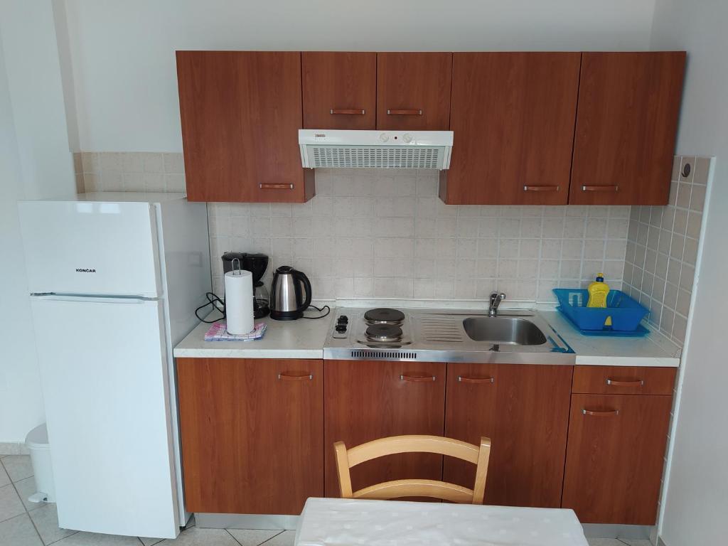 Kuchyň nebo kuchyňský kout v ubytování Apartmani Kolenko Rovinj