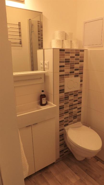 Koupelna v ubytování Apartmán Pernink