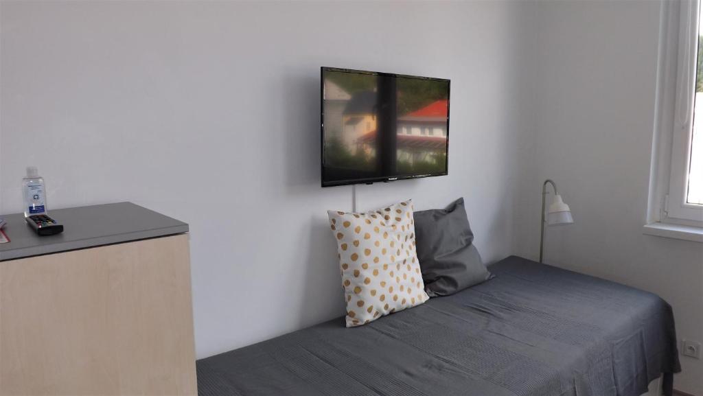 Postel nebo postele na pokoji v ubytování Apartmán Pernink