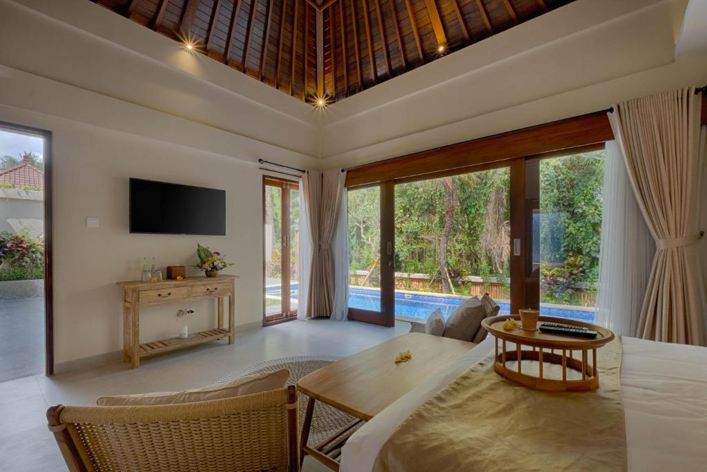 Kutus Kutus Mas Ubud Villa - 两居室的别墅和私人游泳池