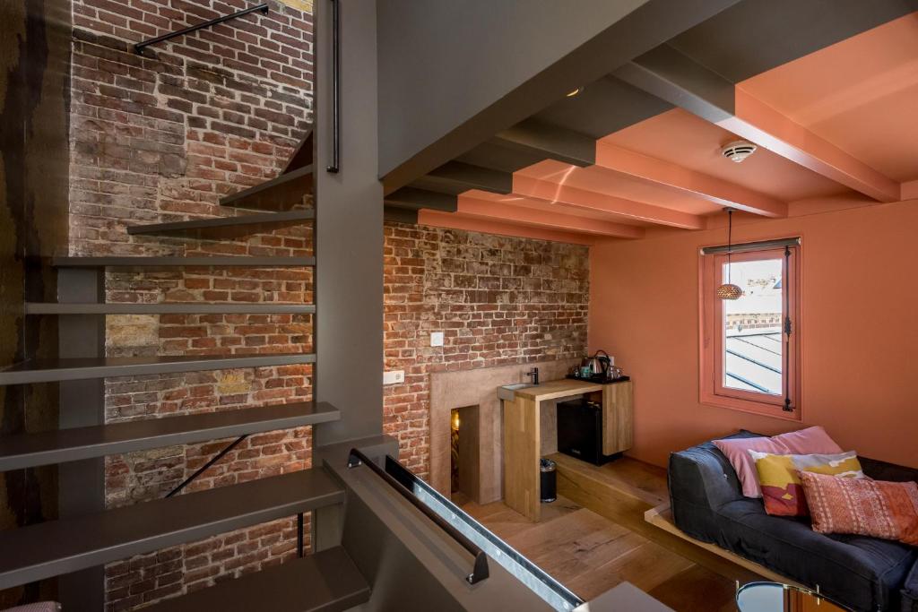 Kuchyň nebo kuchyňský kout v ubytování Loods Logement