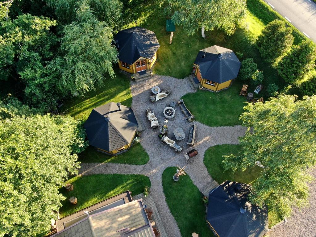 Letecký snímek ubytování Bäverli Hills