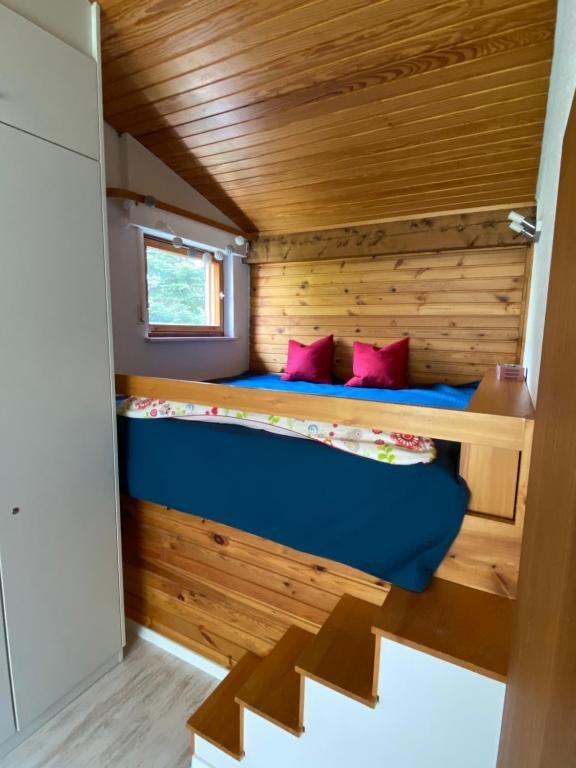 Postel nebo postele na pokoji v ubytování Herzstück