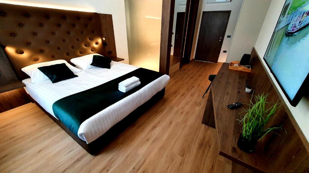 Postel nebo postele na pokoji v ubytování Petkovšek Rooms and Apartments