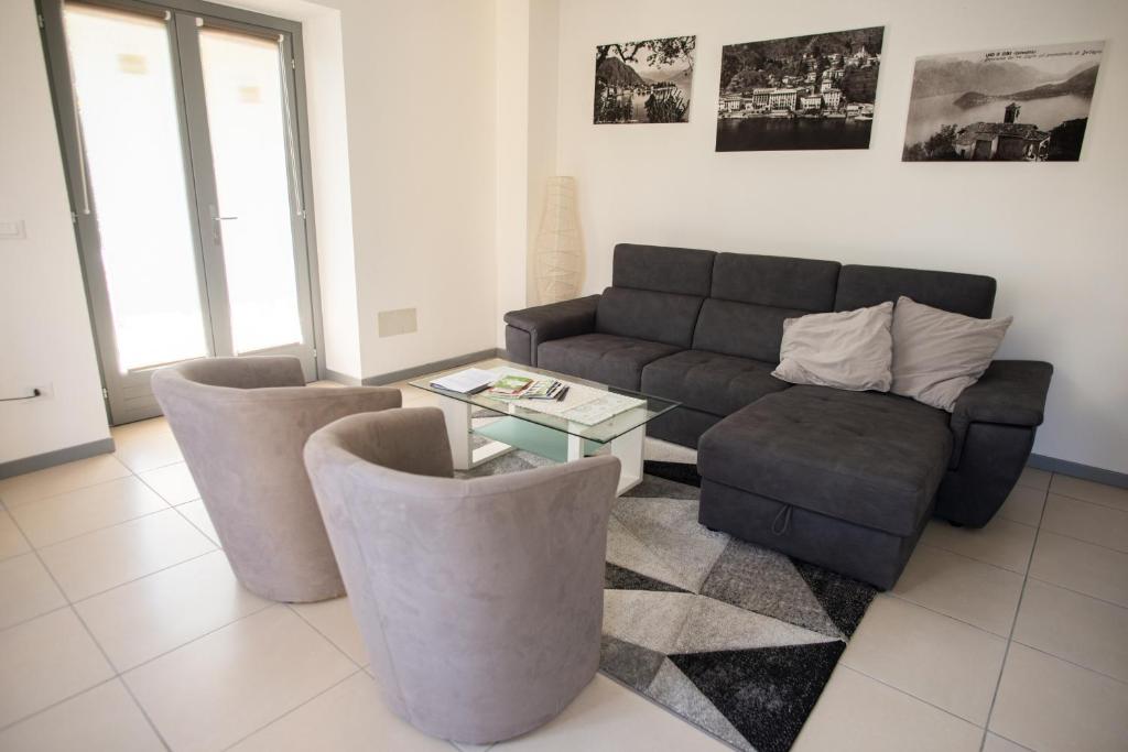 Posezení v ubytování Griante suites