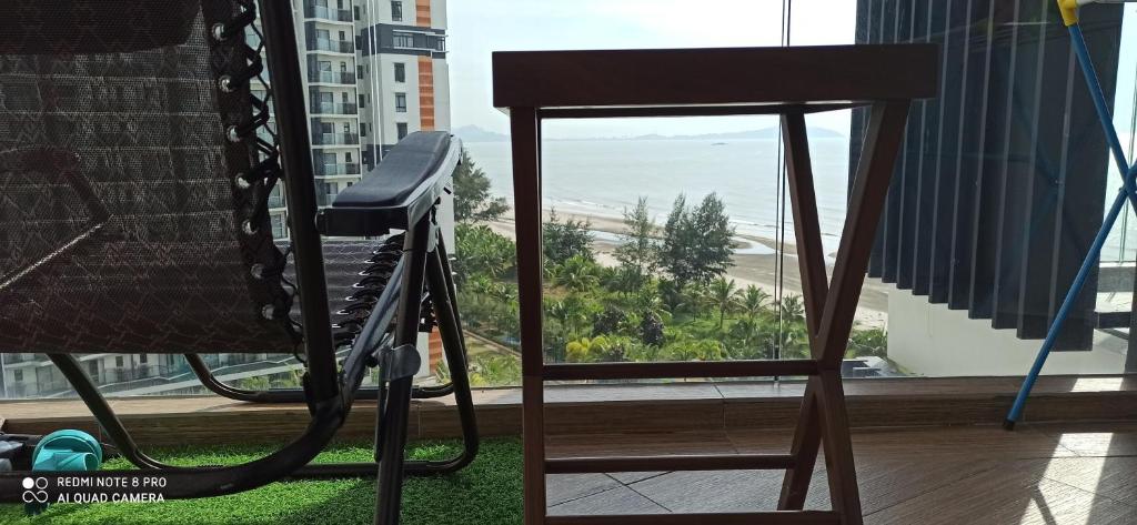 Balkón nebo terasa v ubytování D'Qaseh Ummi Timurbay Pantai Balok Kuantan