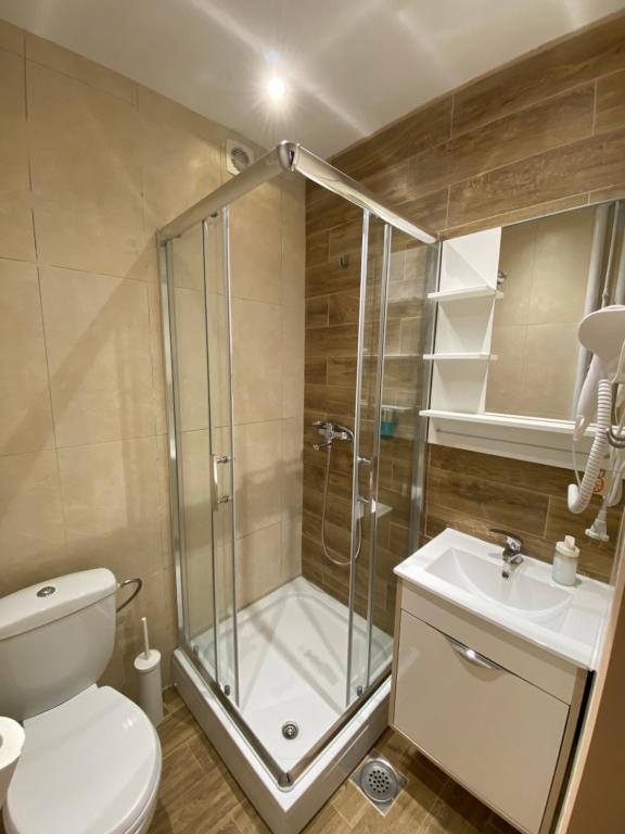 Koupelna v ubytování Motel Stari Hrast
