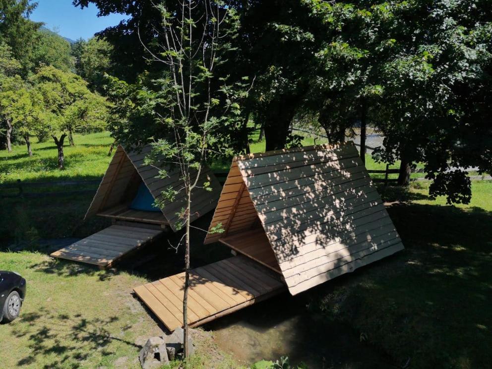 Zahrada ubytování Kamp na Otoku - Ljubno ob Savinji