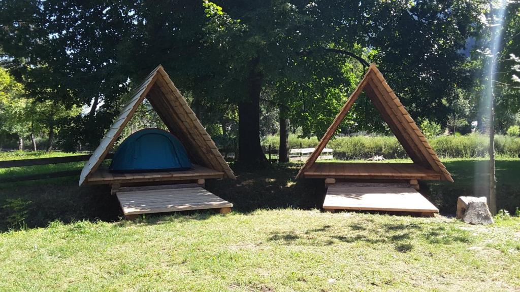 Zahrada ubytování Kamp na Otoku - Ljubno ob Savinji