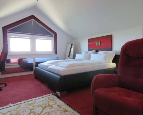 Postel nebo postele na pokoji v ubytování Hotel Residenz Hössinger