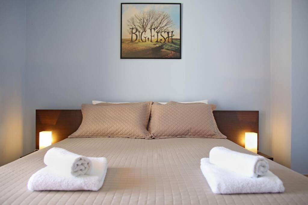 Postel nebo postele na pokoji v ubytování George’s Home