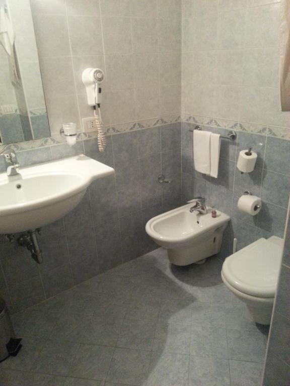 Koupelna v ubytování Hotel Principe