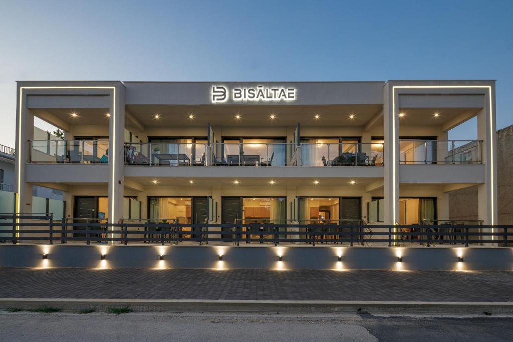 Budova, kde se aparthotel nachází