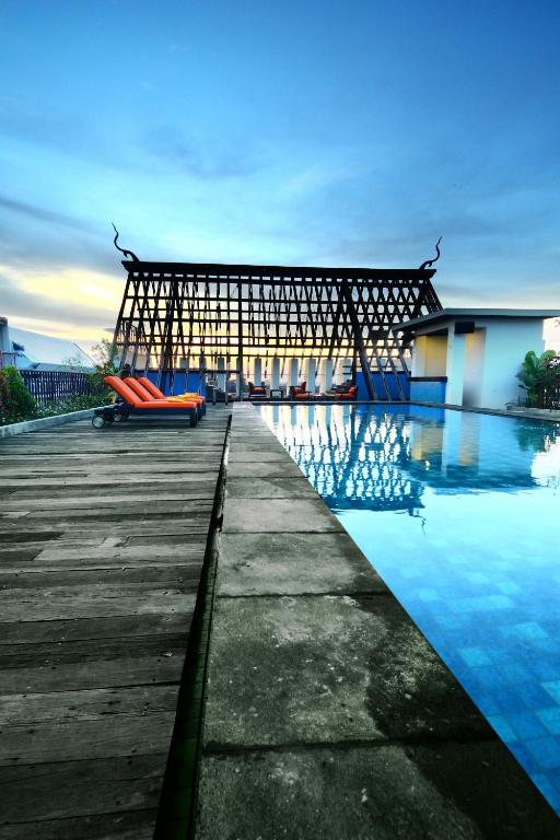 Bazén v ubytování Sun Island Hotel & Spa Legian nebo v jeho okolí