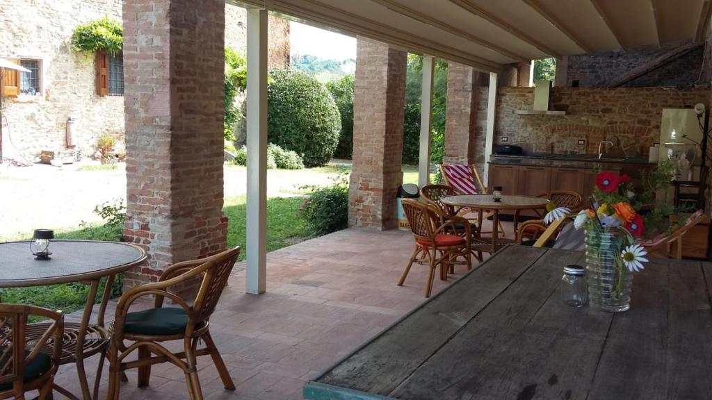 Ogród w obiekcie Agriturismo Ca' Bertu'